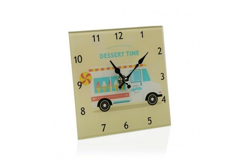 Horloge de table Versa Verre (4 x 15...