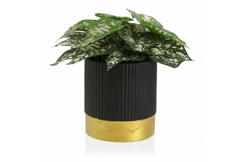 Plant pot Versa Black Ceramic (16 x...