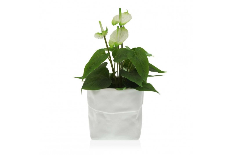 Bloempot Versa Wit Keramisch (20 x 18...