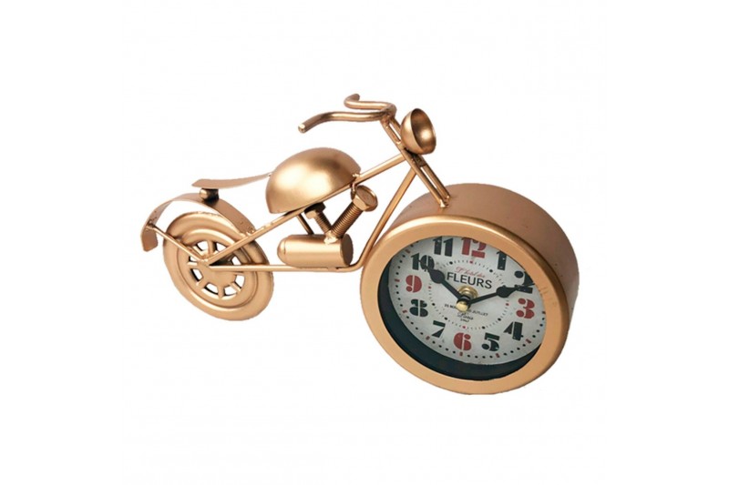 Reloj de Mesa Versa Dorado Moto Metal...