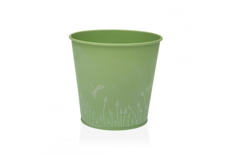 Vaso Versa Zink Verde Metallo (14 cm)