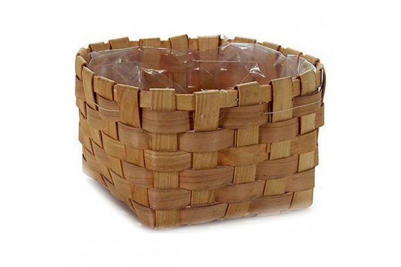 Plant pot Cane Brown (20 x 11 x 20 cm)