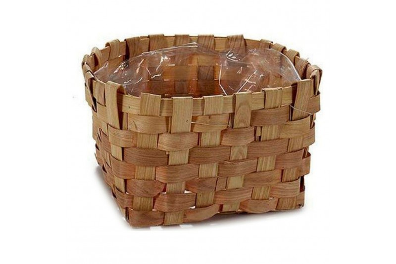 Plant pot Cane Brown (23 x 12 x 23 cm)