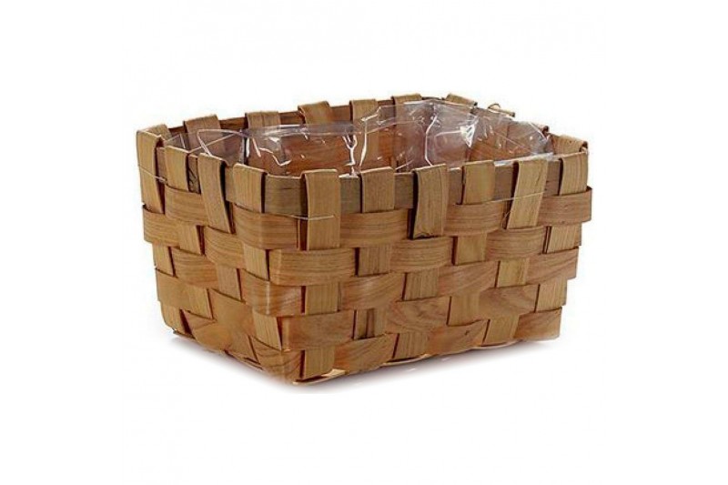 Plant pot Cane Brown (15 x 10 x 20 cm)