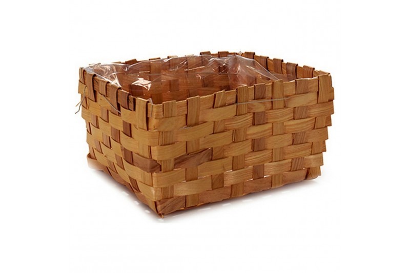 Plant pot Cane Brown (21 x 12,5 x 27 cm)