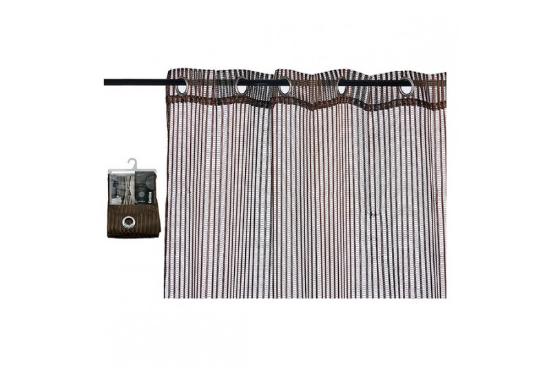 Curtains (1 x 260 x 140 cm) Brown