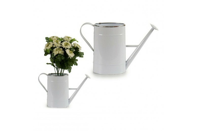 Decorative watering can Metal White...