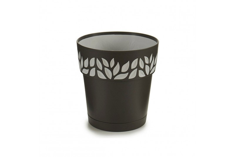 Cache-pot Cloe Anthracite Plastique...