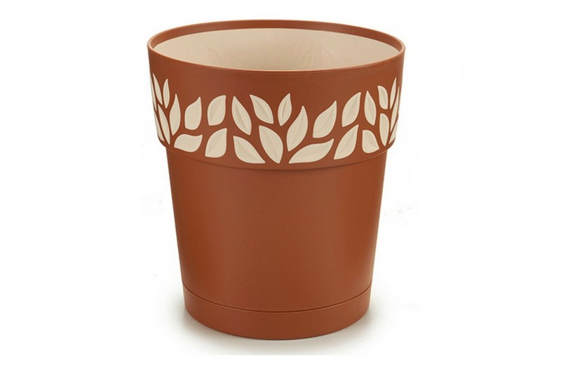 Cache-pot Cloe Marron Plastique (15 x...