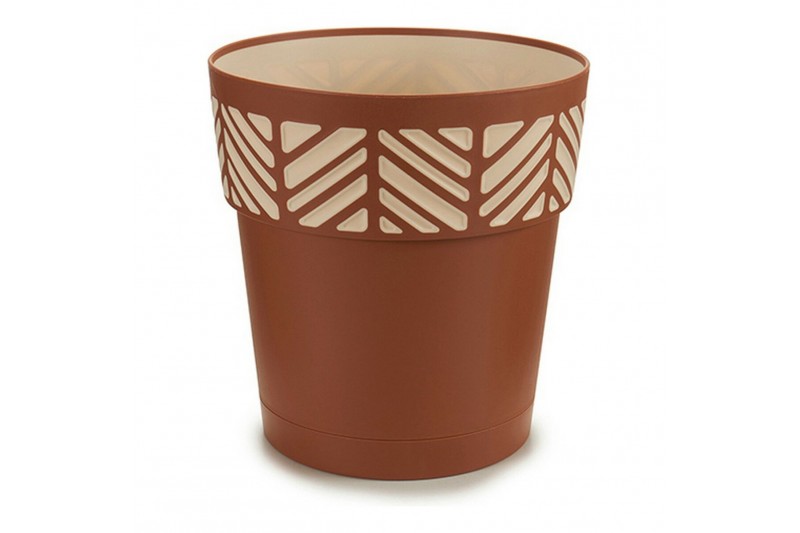 Cache-pot Orfeo Marron Plastique (25...