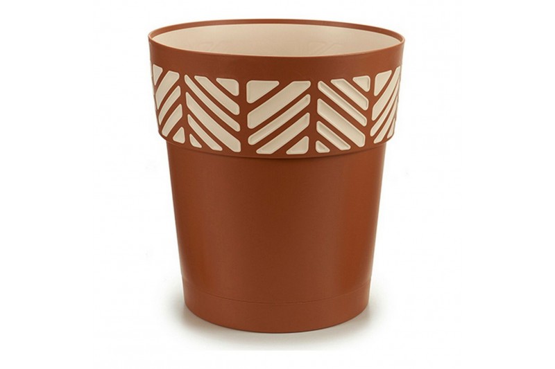 Cache-pot Orfeo Marron Plastique (29...