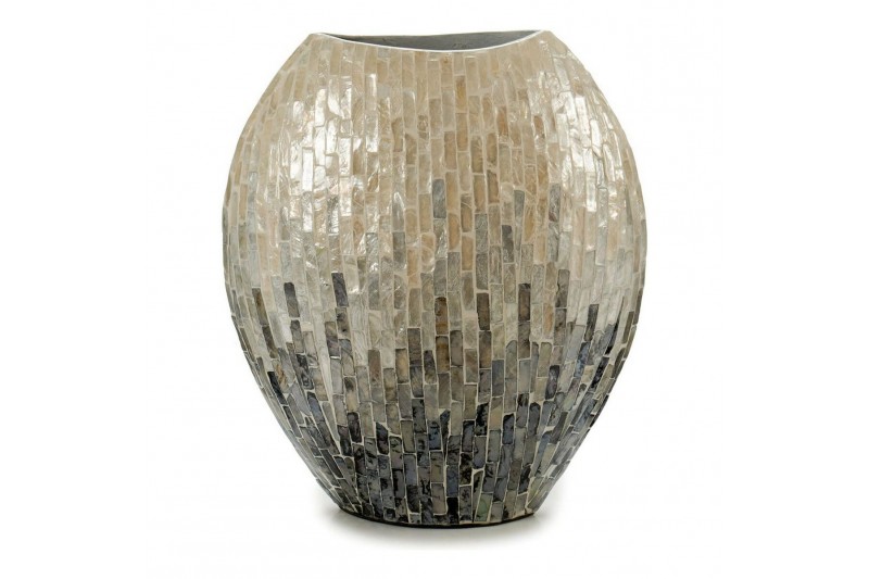 Vase Gris Dégradé (15 x 35 x 32 cm)