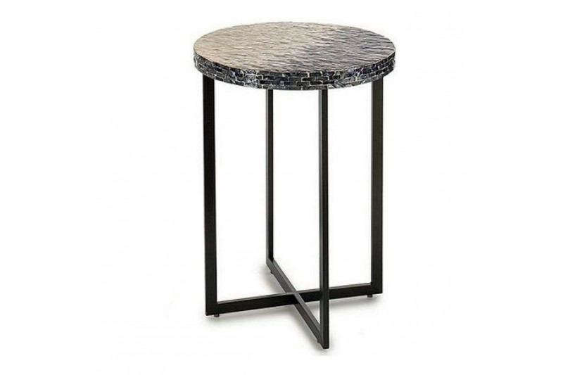 Side table Grey Metal Mother of pearl...