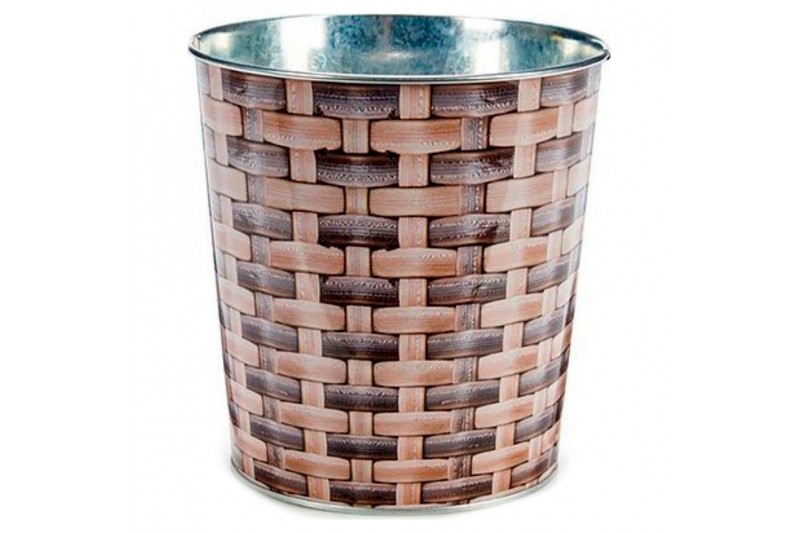 Vaso Metallo vimini (17,6 x 16,5 x...