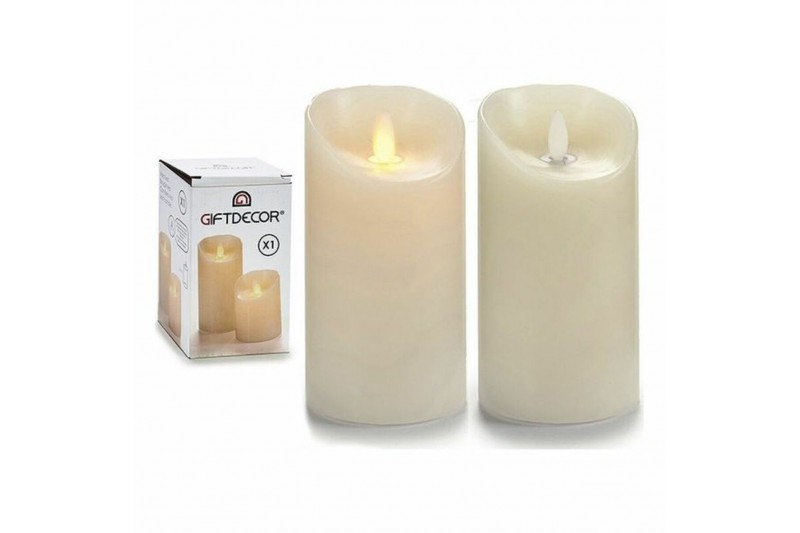 LED Candle Plastic Cream 15 cm