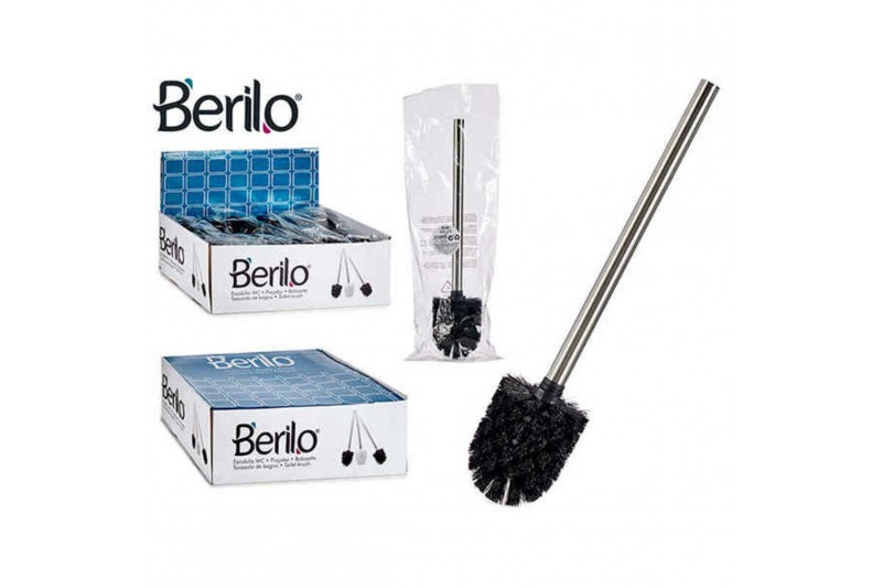 Toilet Brush Stainless steel Black (8...