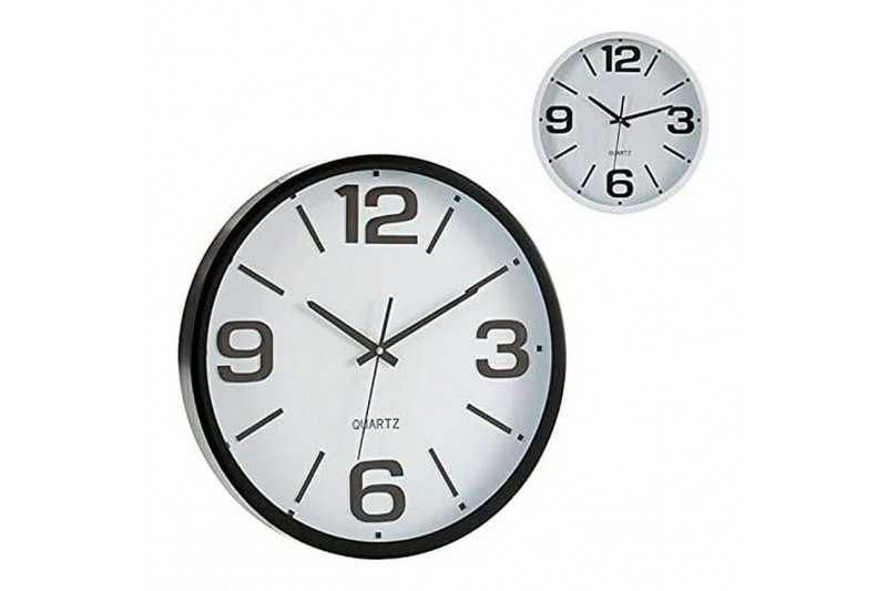 Horloge Zwart-wit Kristal Plastic (40...