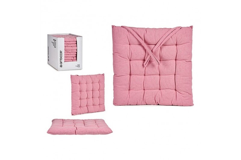 Chair cushion Pink (40 x 6 x 40 cm)