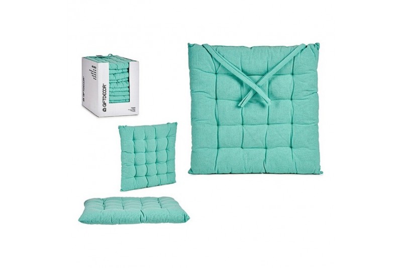 Chair cushion Turquoise (40 x 6 x 40 cm)