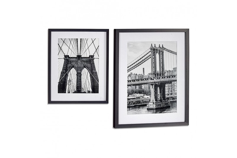 Painting Bridge Black Wood (43 x 2 x...