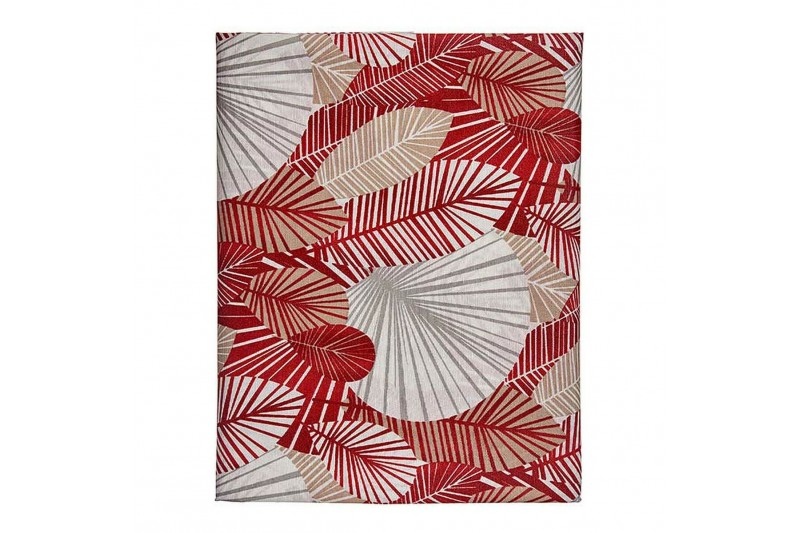 Tablecloth Beige Maroon Thin canvas...