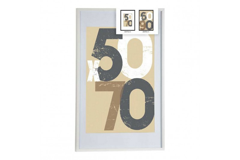 Porte photos mural Blanc MDF (62,5 x...