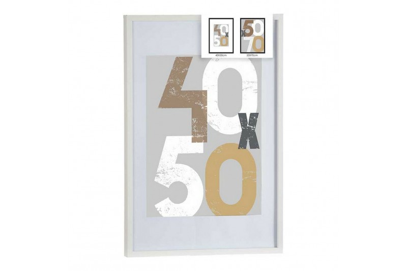 Porte photos mural Blanc MDF (52,5 x...