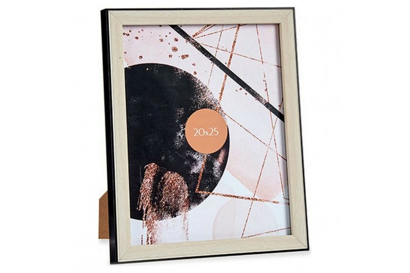 Photo frame Black Brown Plastic Glass...