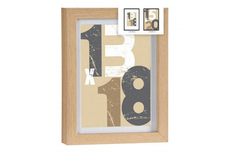 Wall photo frame Light brown MDF (17...