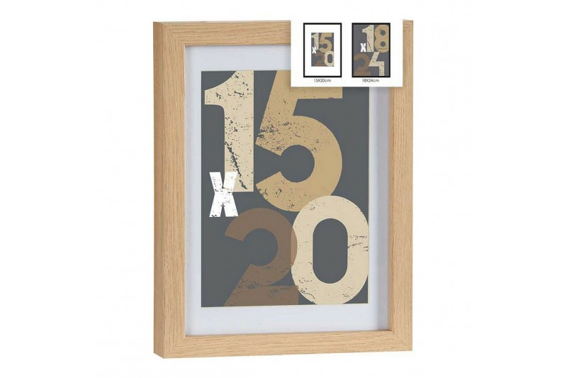 Porte photos mural Marron Clair MDF...