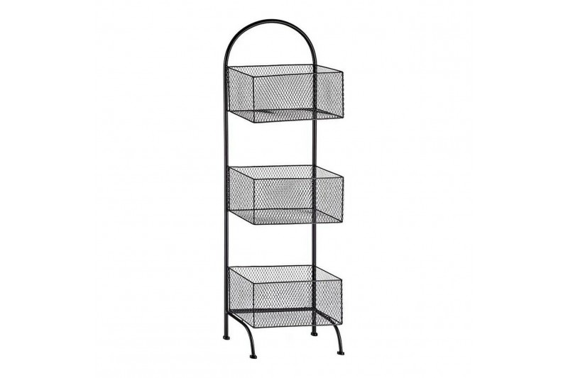 Shelves Black Metal (20 x 99 x 32,5 cm)