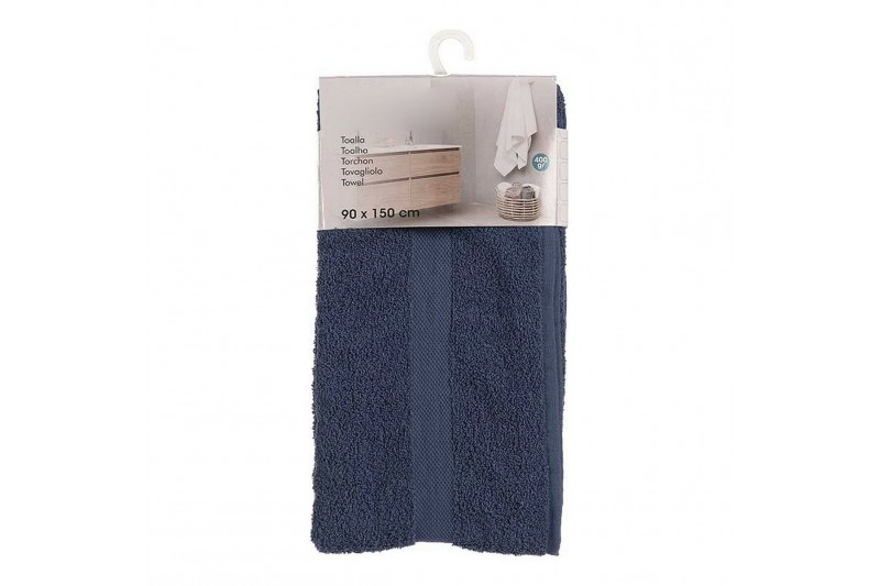 Bath towel Dark blue (90 x 150 cm)