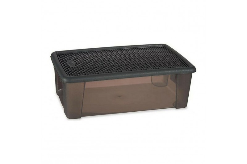 Box with cover Elegance Grey Plastic...