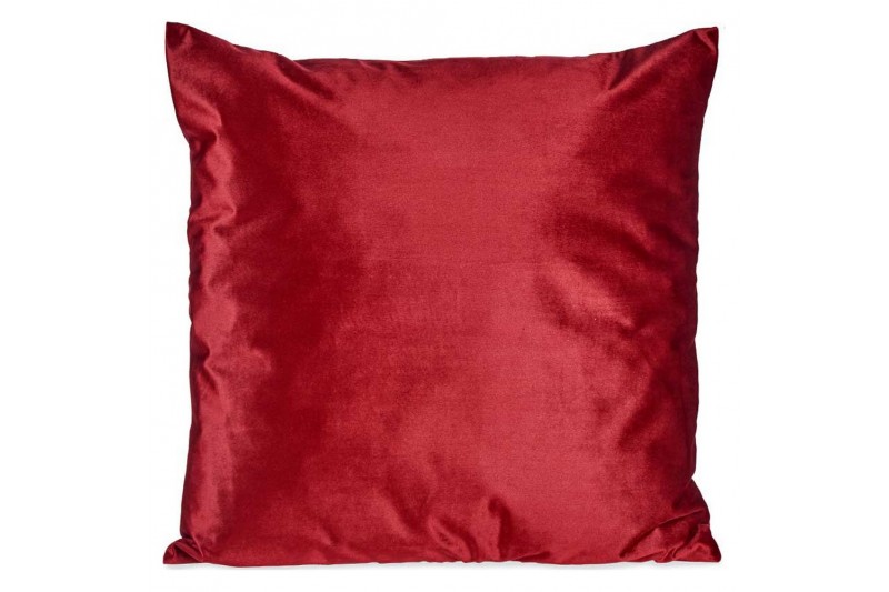 Coussin Polyester Velours Rouge (60 x...