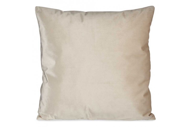 Coussin Polyester Velours Ivoire (45...