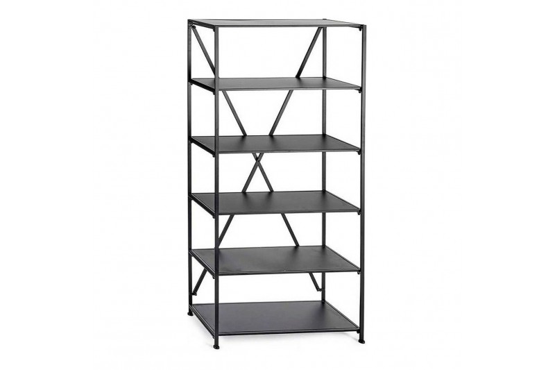 Scaffale Nero Metallo (36 x 192 x 86 cm)