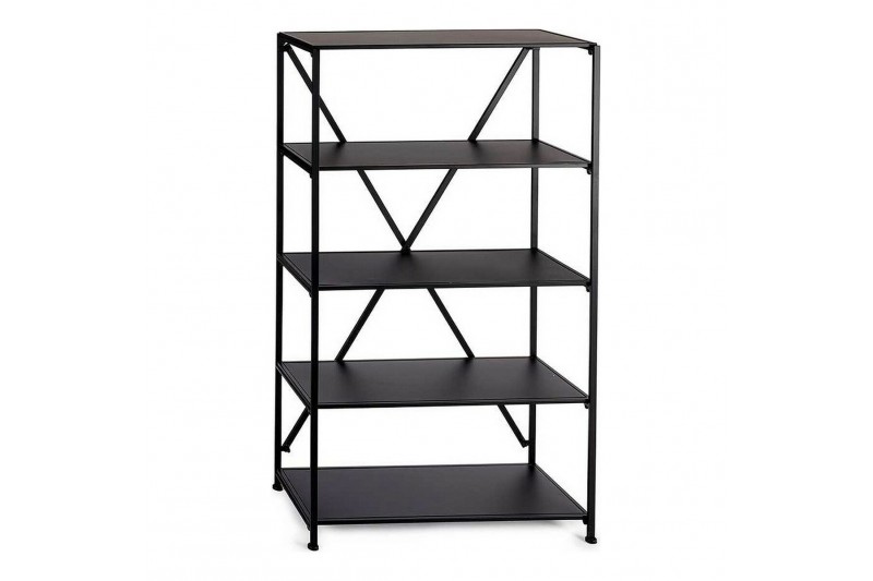 Scaffale Nero Metallo (36 x 156 x 86 cm)