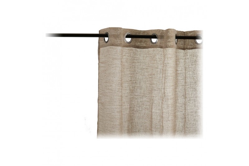 Gordijn Beige Polyester (140 x 260 cm)