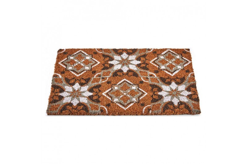 Doormat Brown Tile Coconut Fibre (40...