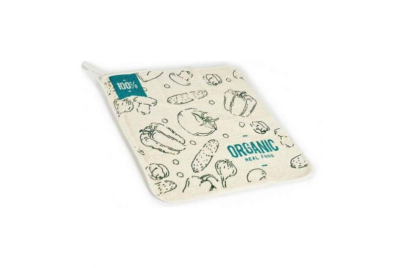 Keukendoek Organic Wit Groen (50 x...