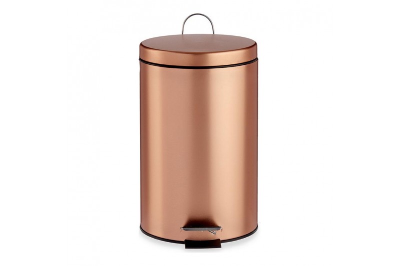 Pedal bin Metal Copper Plastic 7 L...