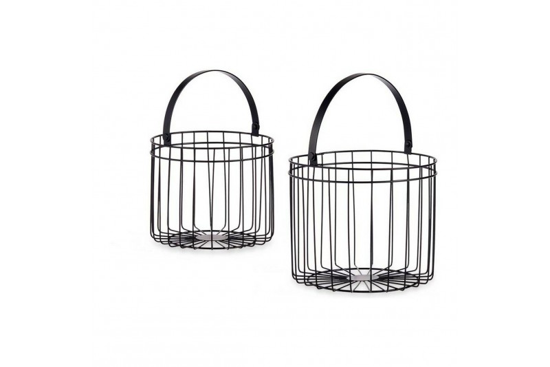 Basket Cylindrical Metal (2 pcs)