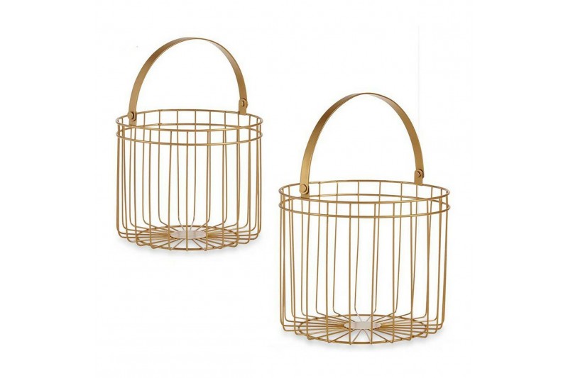 Basket Cylindrical Metal (2 pcs)