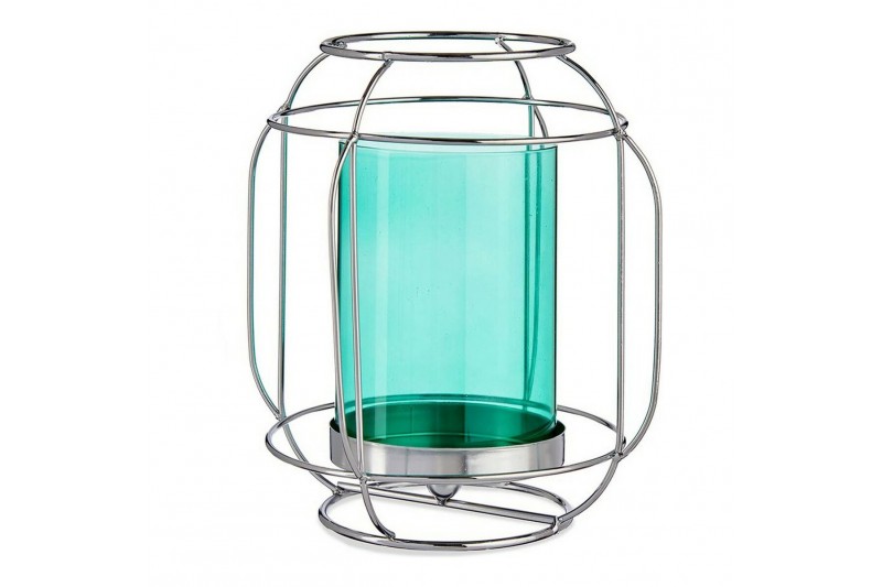 Candleholder Silver Blue Lantern...