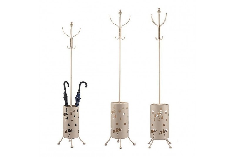 Coat rack Umbrella stand Metal Cream...