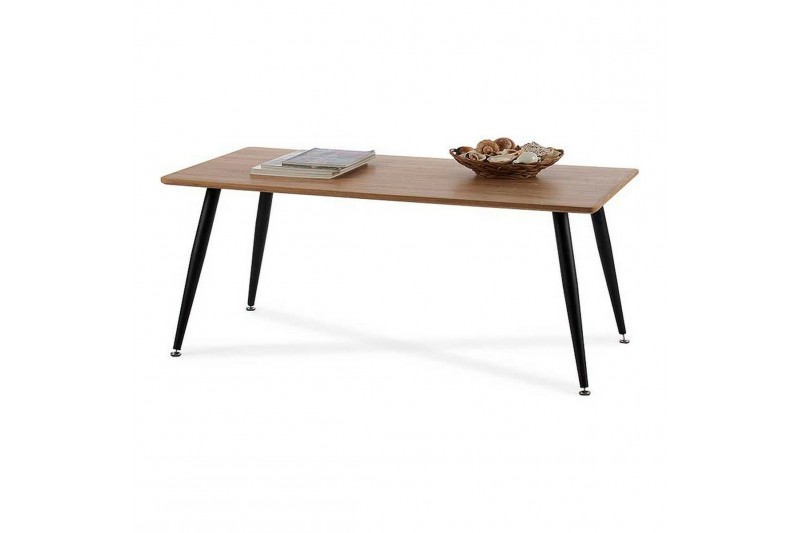 Centre Table Black Wood Brown Metal...