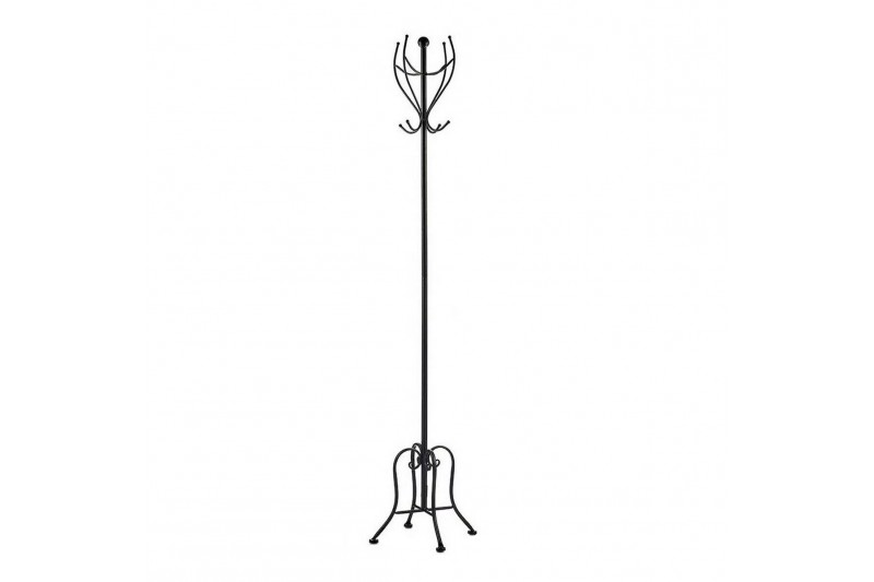 Coat rack Black Metal (30 x 180 x 30 cm)