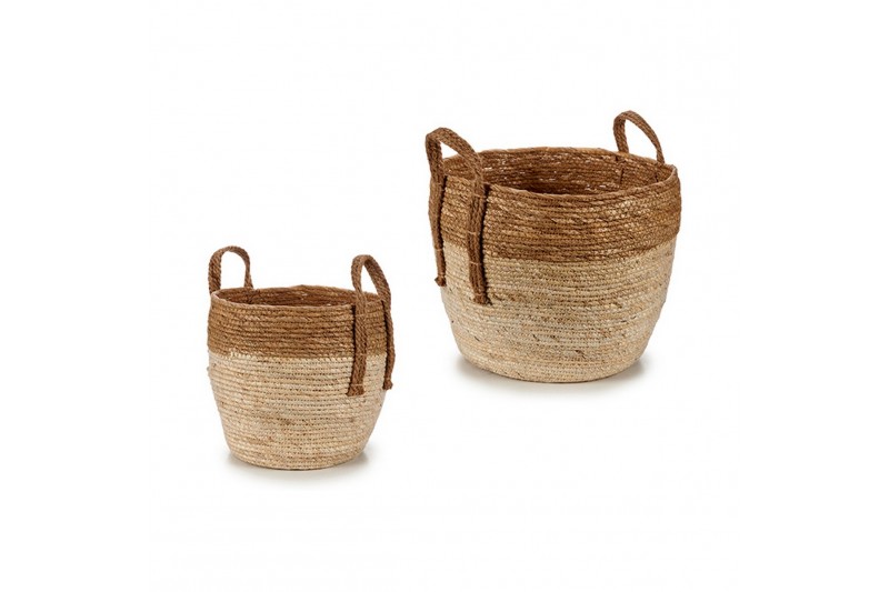 Set of Baskets 2 Pieces Natural brown...