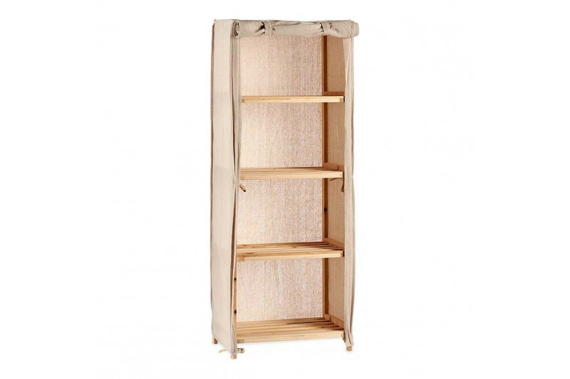 Étagère Beige Bois Tissu (30 x 113 x...