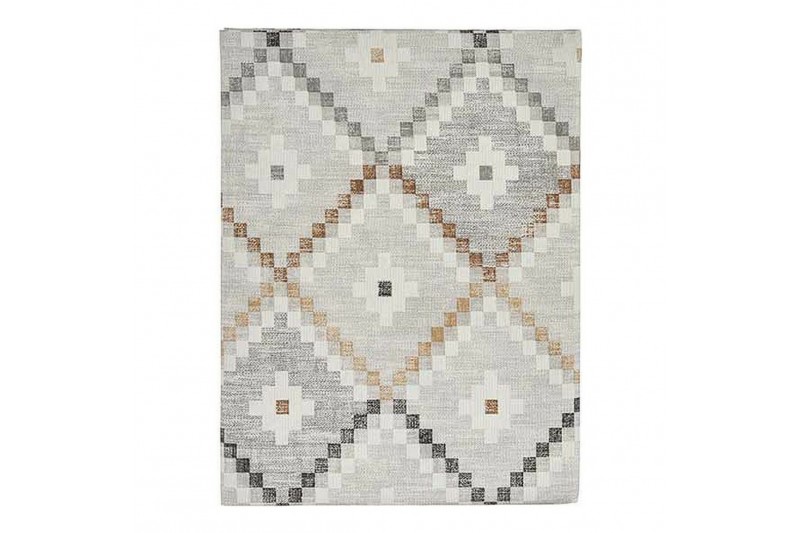 Tablecloth Rhombus Thin canvas Beige...